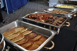 buffet spread of breakfast foods